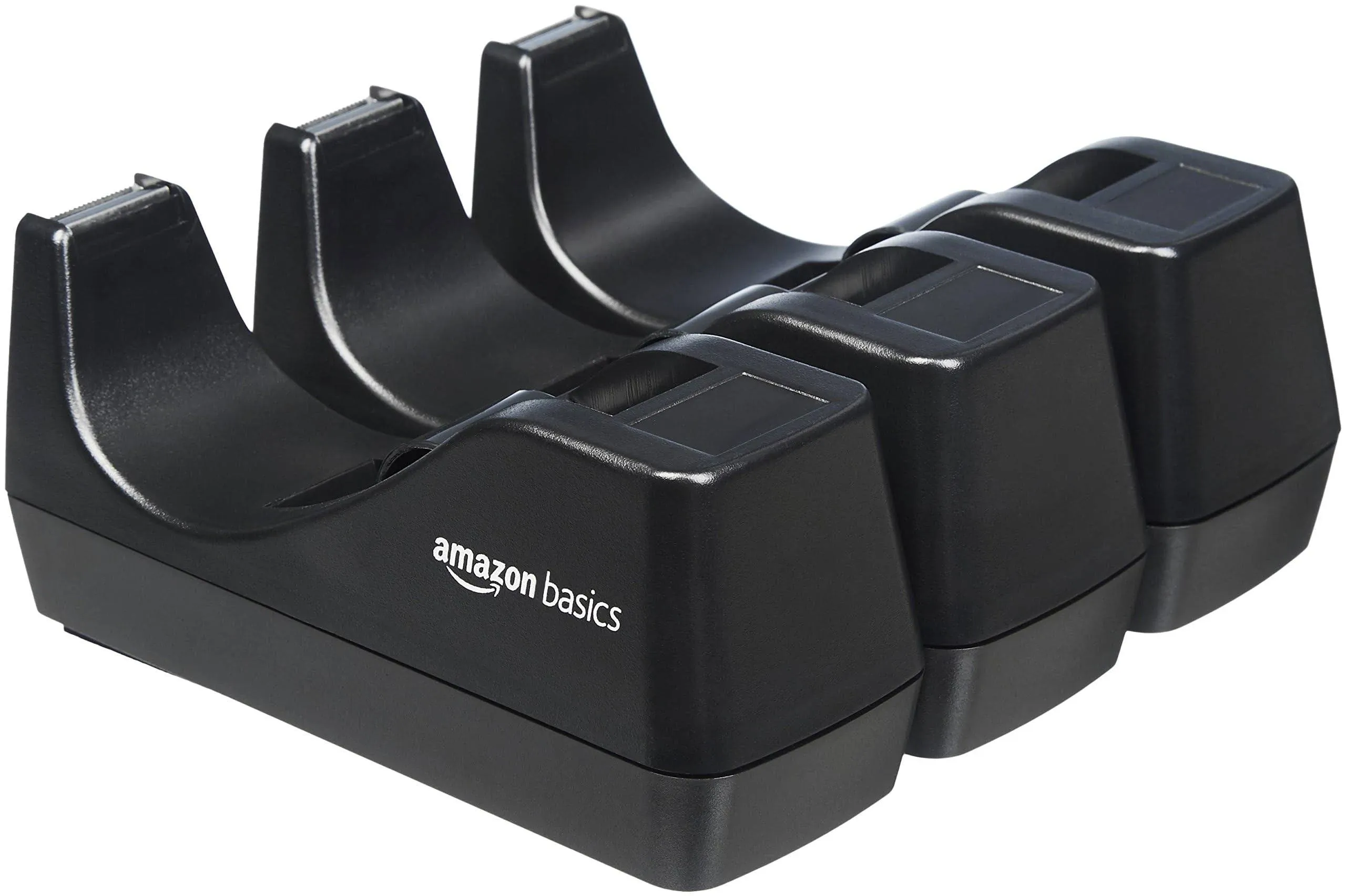 AmazonBasics Office Desk Tape Dispenser - 3-Pack