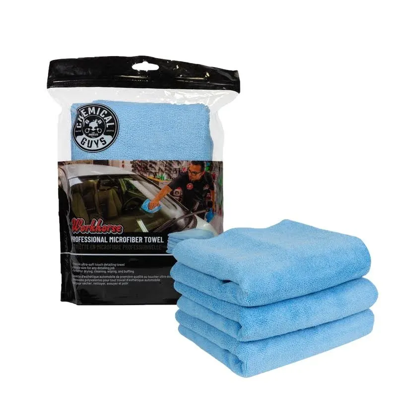 MICBLUE03 Chemical Guys Car Cleaning Cloths Set of 3