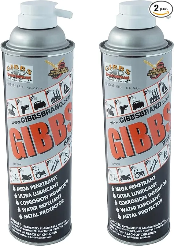 Gibbs Brand Lubricant (2-12oz cans)