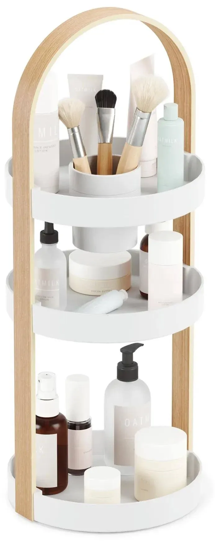 Umbra Bellwood Cosmetic Organizer (White-Natural)