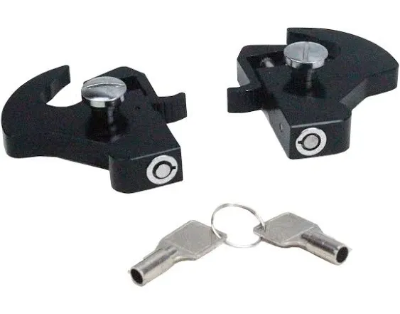 YHMOTO Detachable Rotary Docking Latches with Locks for Harley Davidson Sissy Bar Uprights and Luggage Racks