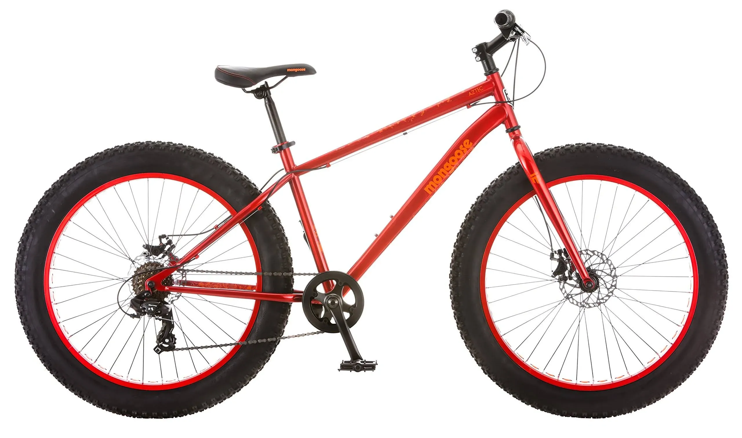 Mongoose Aztec Fat Tire Bicycle, Red