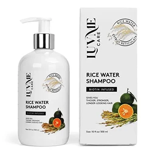 Luv Me Care Rice Water Hair Growth Shampoo with Biotin,Rice for Thinning and Loss ...