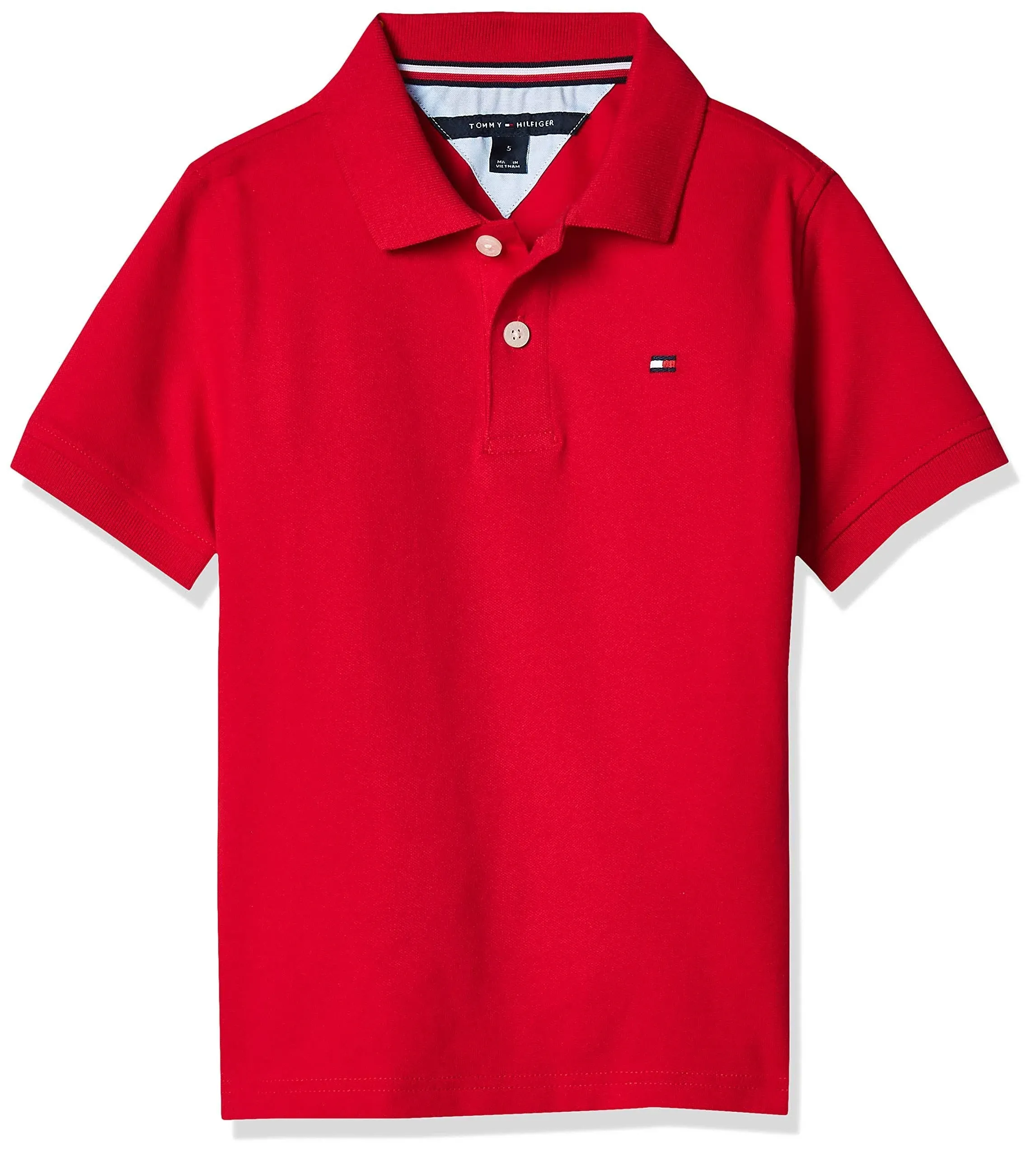 Boys&#x27; Little Short Sleeve Stretch Ivy Polo Collared Shirt