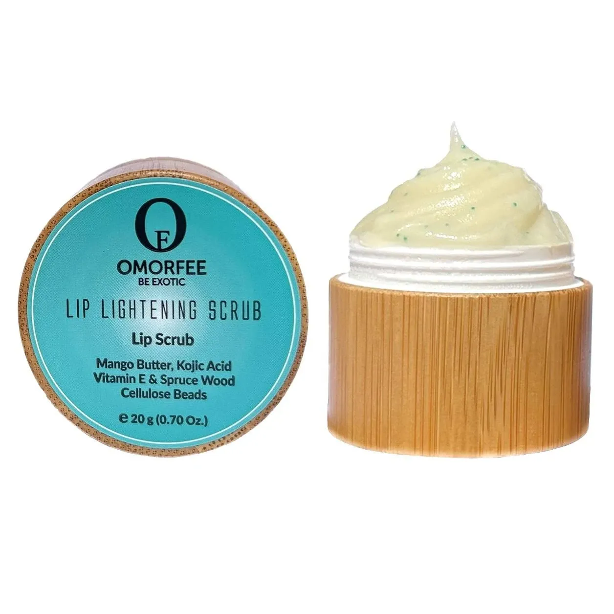 Omorfee 100% Organic Lip Lightening Scrub, Vegan Lip Exfoliator & Moisturizer ...