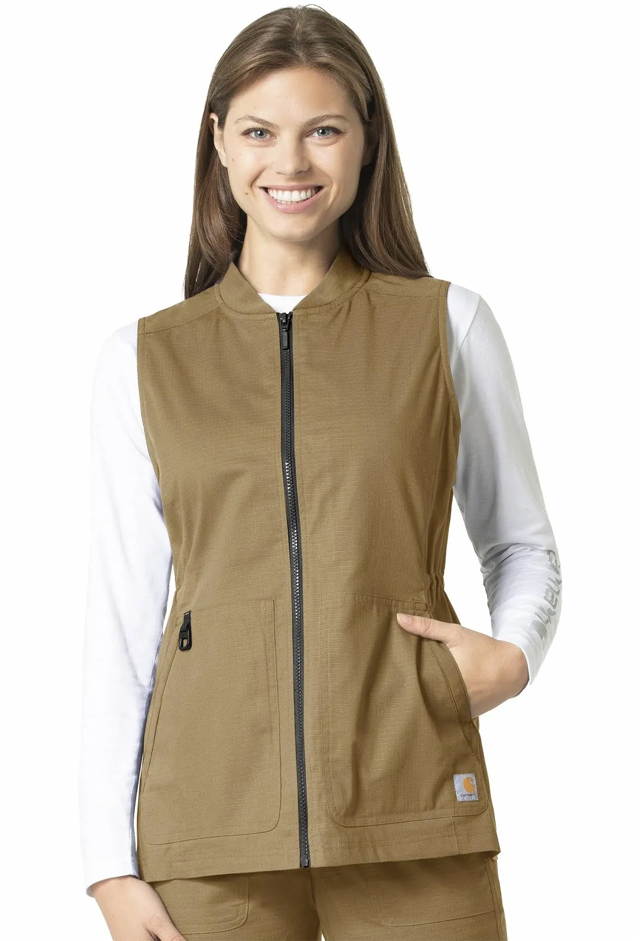 Carhartt Women's Women's Modern Fit Zip-Front Utility Vest