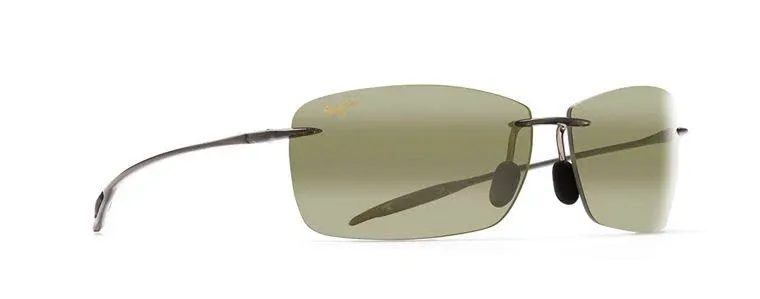 Maui Jim Man Sunglasses Black Shiny Frame, Grey Mir Pol Lenses, 65MM