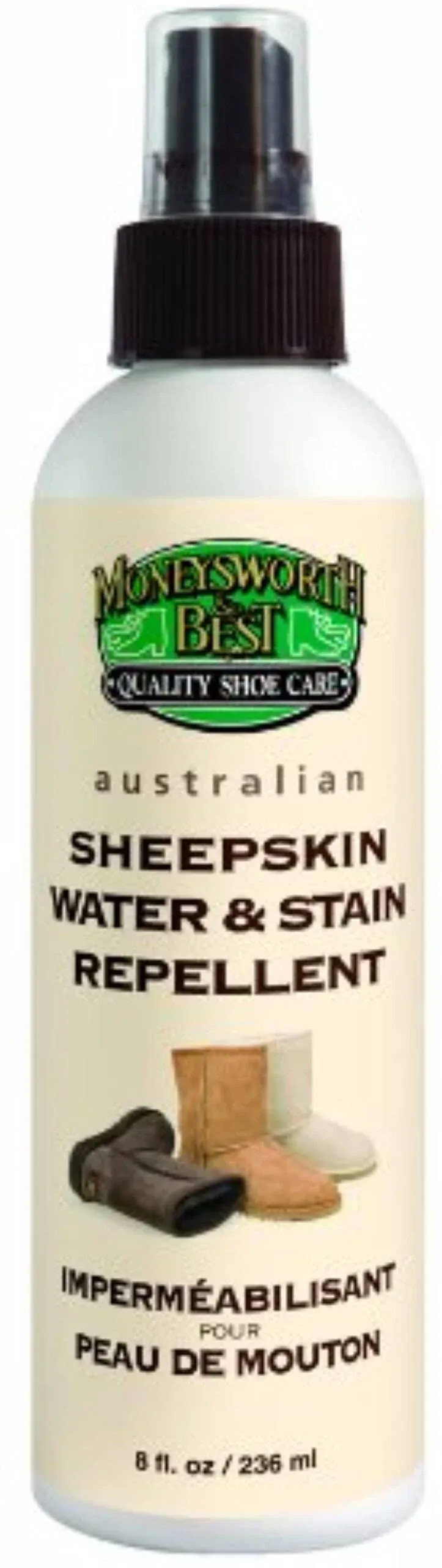 Moneysworth & Best Sheepskin Water & Stain Repellent-Pump, 8 Ounces