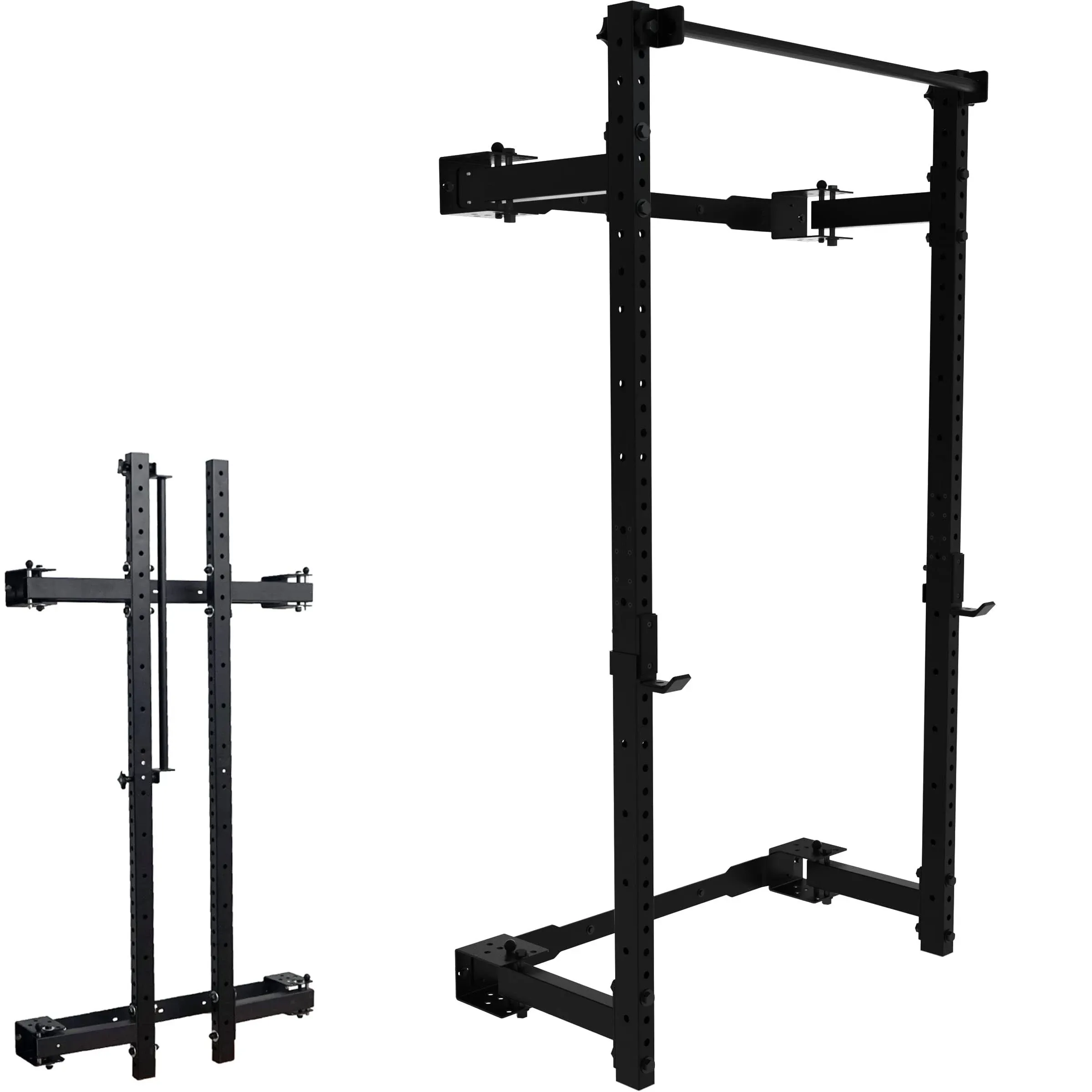 PRX Performance Fold-in One Squat Rack, Wall Mounted Folding Power Stand, Weight ...