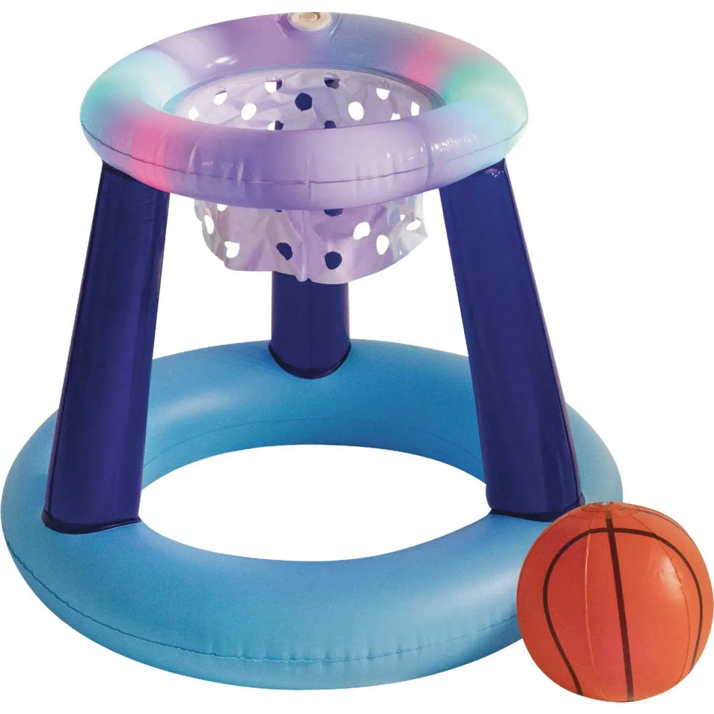 PoolCandy Illuminated Floating LED Basketball Set