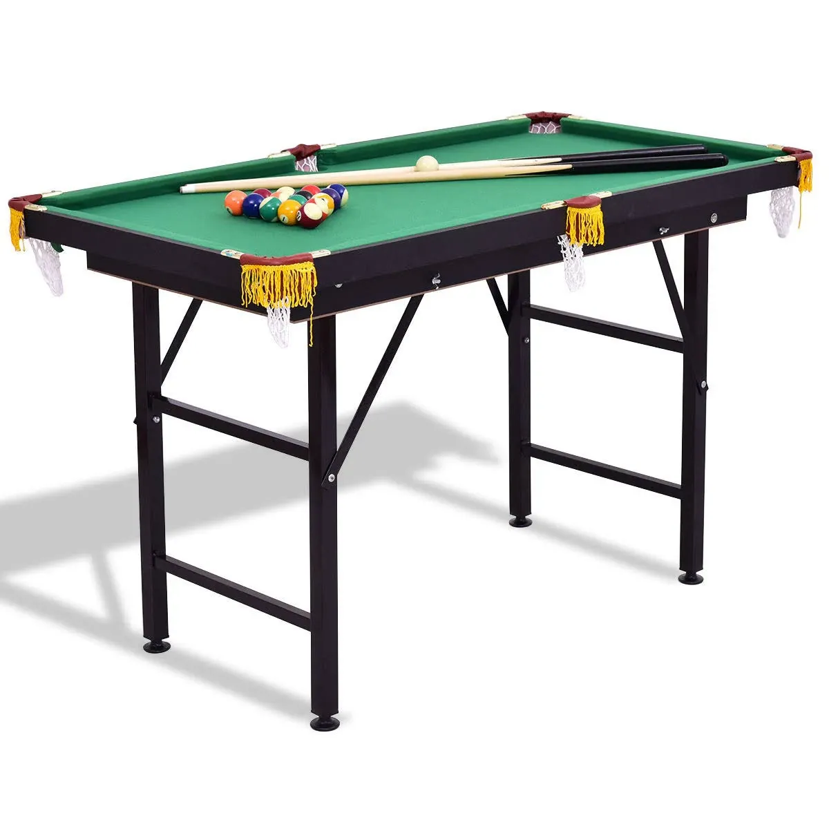 Costzon Folding Billiard Table Engineered Wood Snooker