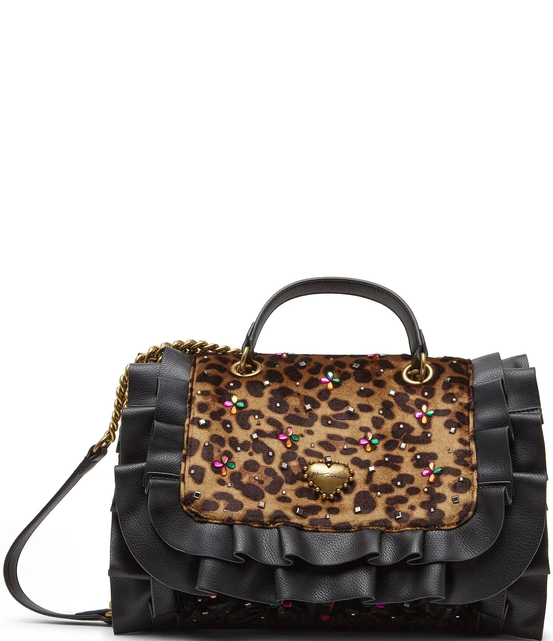 Betsey Johnson | Betsey Johnson Ruffle Flap Handbag | Realry