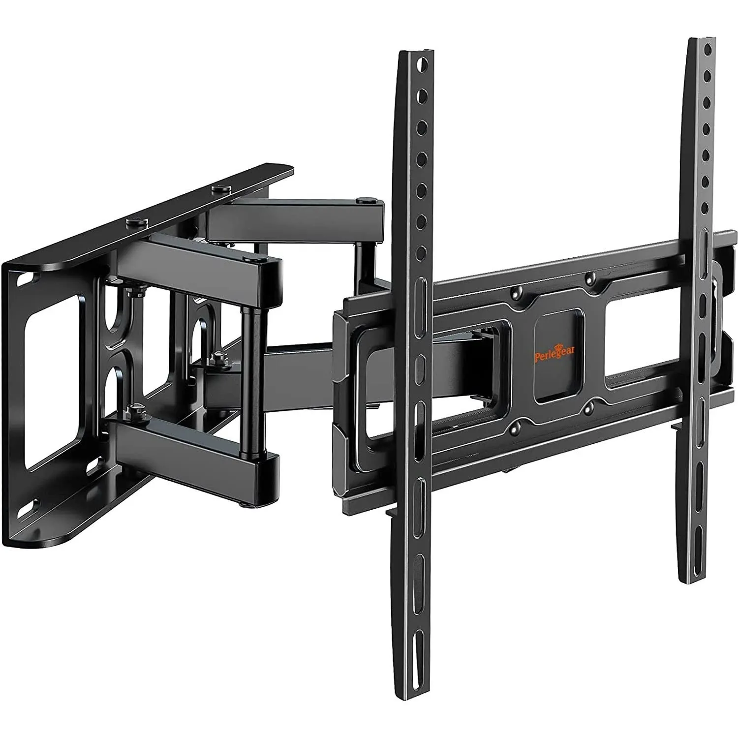 Perlegear TV Wall Mount Bracket Full Motion Dual Swivel Articulating Arms ...