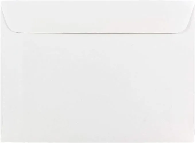 JAM Paper® 5.5 x 7.5 Booklet Commercial Envelopes, White, 50/Pack (4235H)