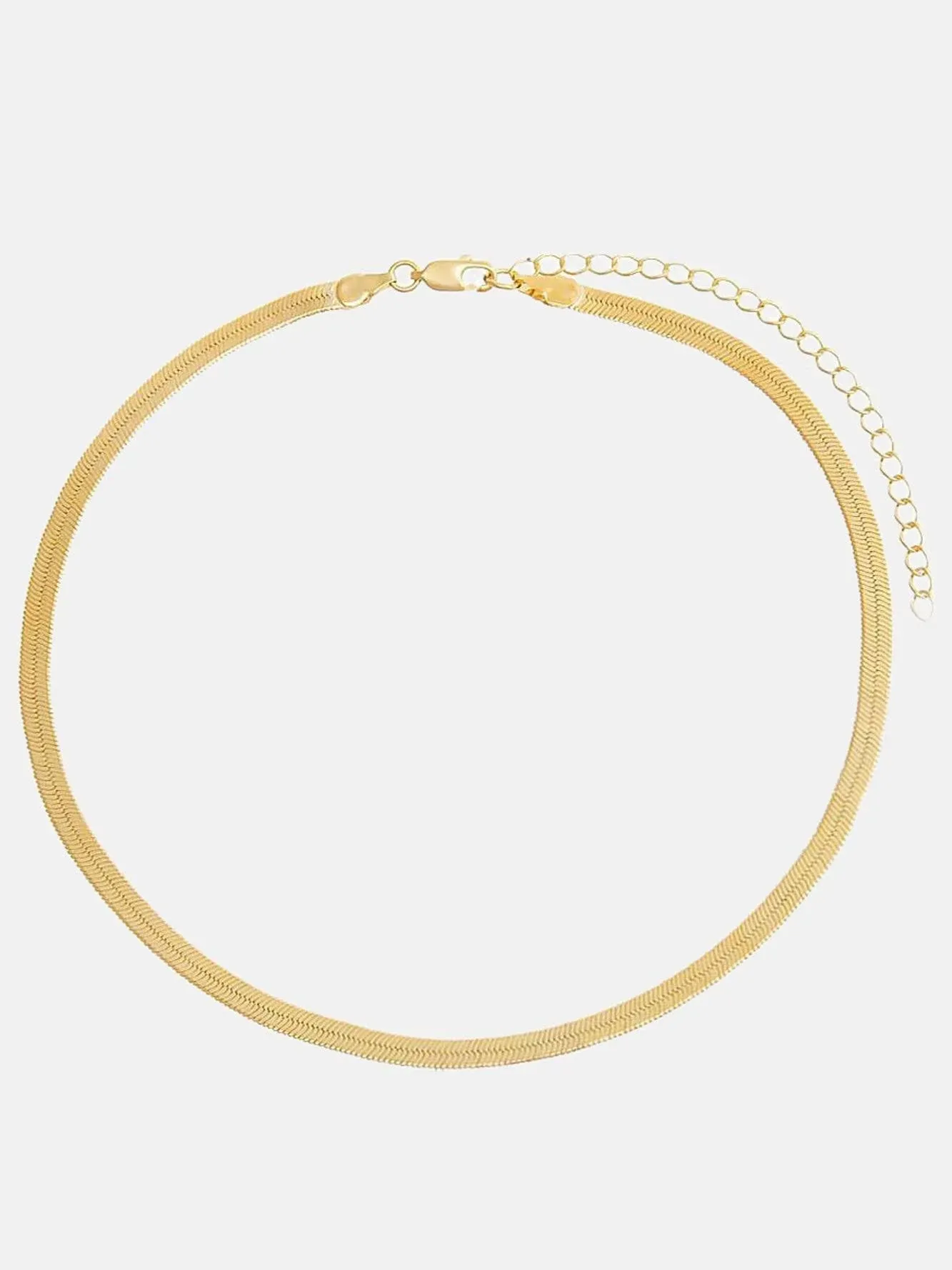 Herringbone Choker Gold 4 MM | Gold