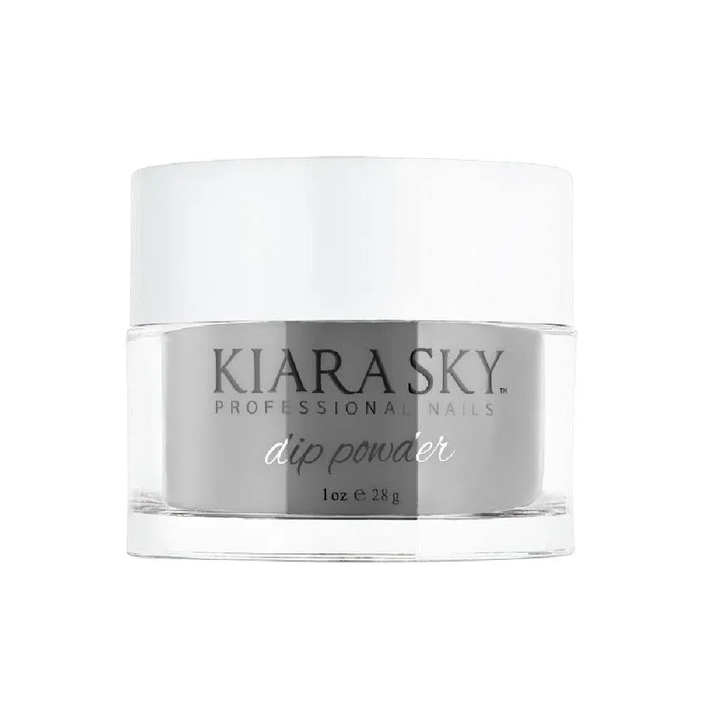 Kiara Sky Long Lasting Nail Dip Powder Gray Tones 1 oz, Smokey Smog