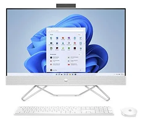 HP 27 All-in-One Desktop PC, AMD Ryzen 7 5700u, 12 GB Ram, 256 GB SSD & 1 TB Hard ...