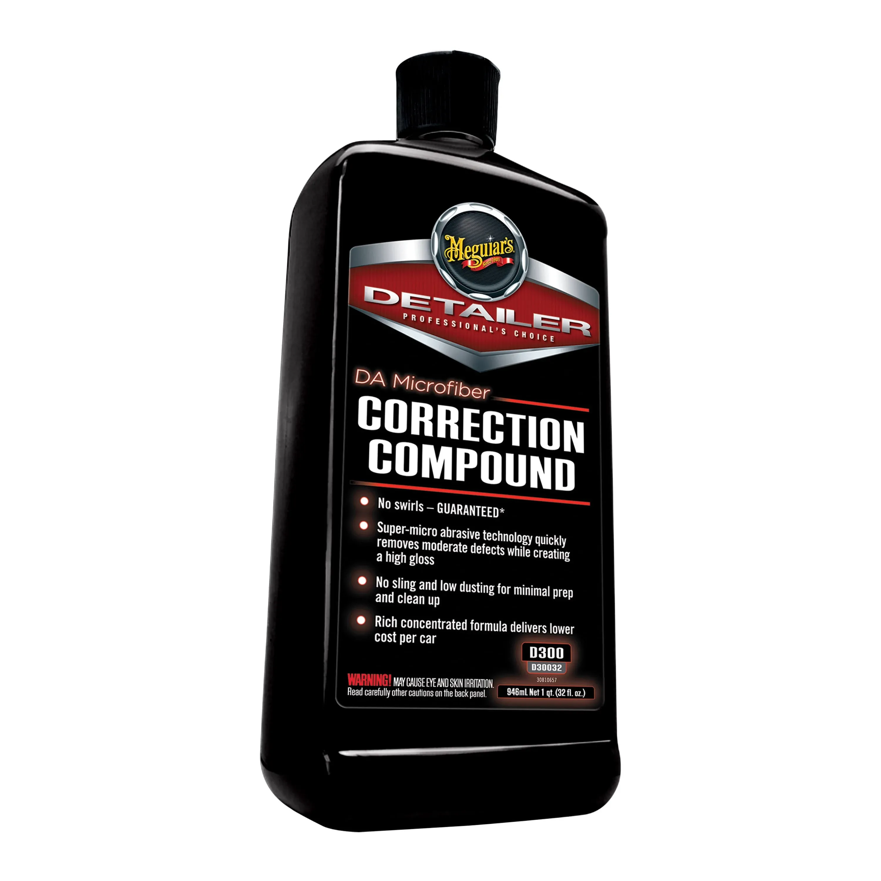 Meguiar's D332 DA (Dual Action) Microfiber Correction Compound - 32 Oz Bottle