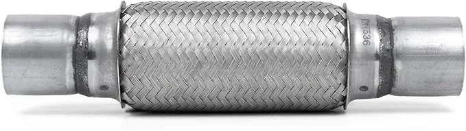 Flexible Series Stainless Steel Double Braided Exhaust Pipe 2&#034; x 4 inch OL