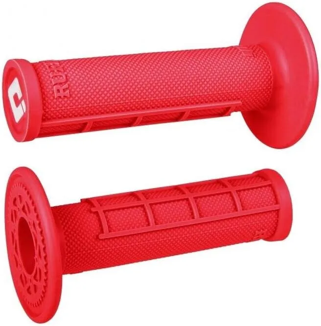 ODI Ruffian Half-Waffle MX Grips Red