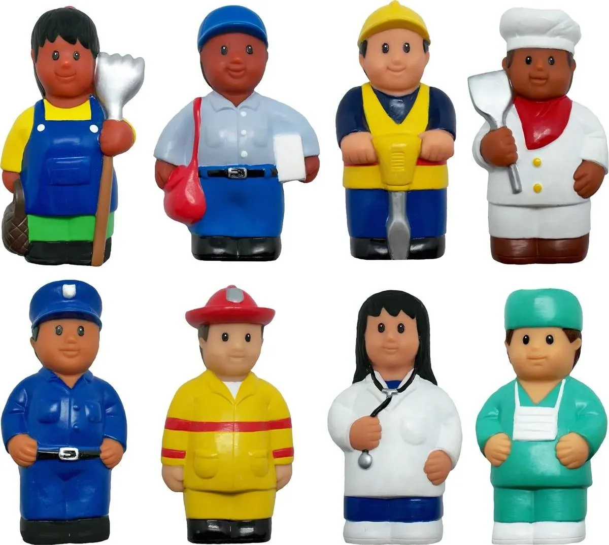 Get Ready Kids Multicultural Community Helper Figures, Set of 8