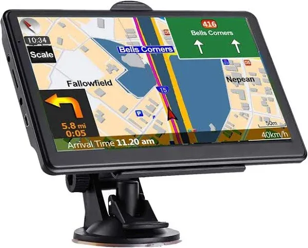 GPS Navigation for Car , Latest 2023 Map,7 Inch Touch Screen Real Voice Spoken T