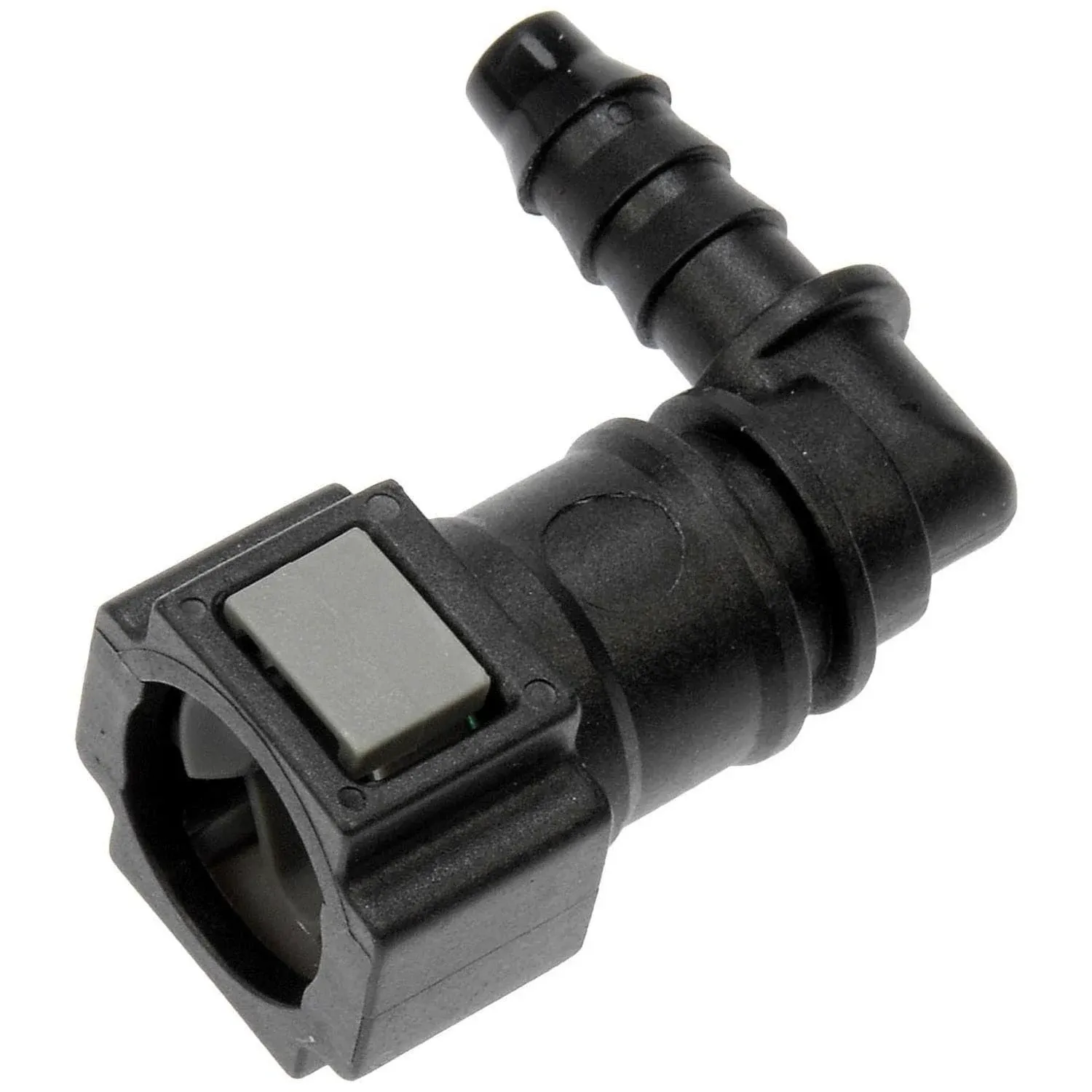 Dorman 800-186 Quick Connector 5/16 In.S To 6mm Nylon 90, 2 Pack, Black