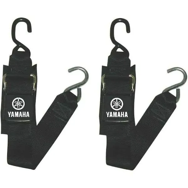 Yamaha Boat Watercraft PWC 2' x 2" Tie Down Strap Set Pair Black SBT-TRNSM-TD-08