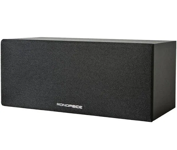 Monoprice 11948 Premium Home Theater Center Channel Speaker Black