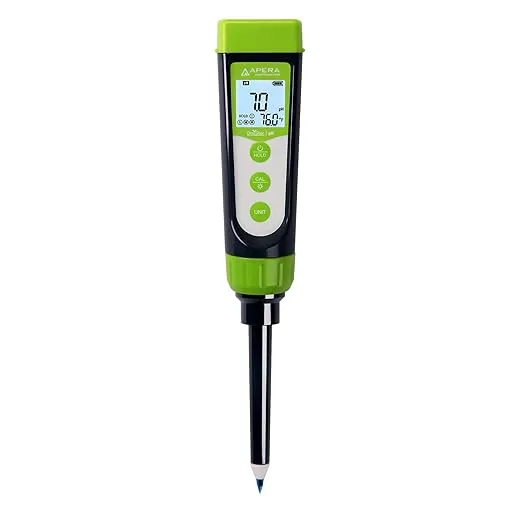 Apera Instruments AI102G GroStar Series GS2 Soil pH Pen Tester Kit for Direct Soil Test and Nutrient Solutions Test with Replaceable Swiss Spear pH Probe, Gen II