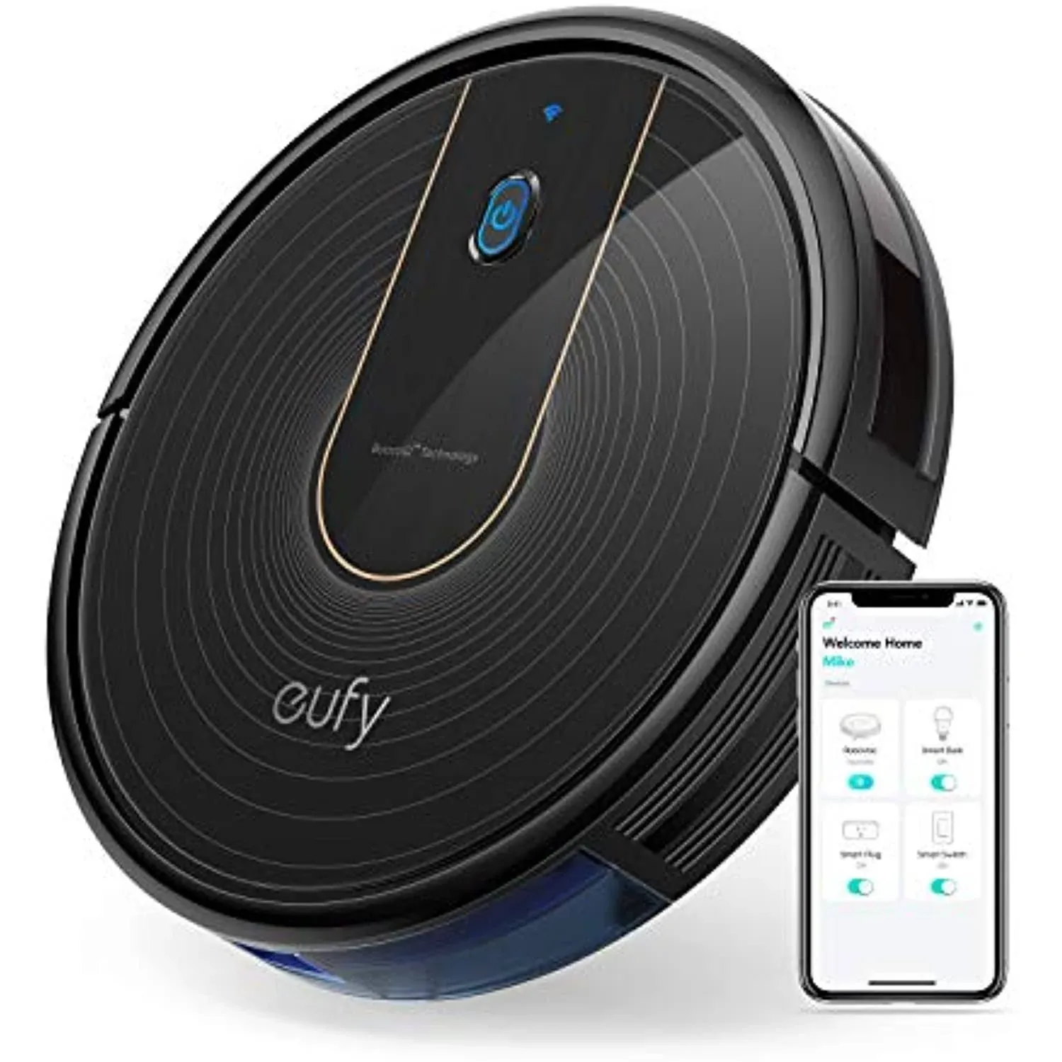 eufy by Anker, BoostIQ RoboVac 15C, Wi-Fi, Upgraded, Super-Thin, 1300Pa Strong Suction, Quiet, Self-Charging Robotic Vacuum Cleaner, Cleans Hard Floors to Medium-Pile Carpets (Black)