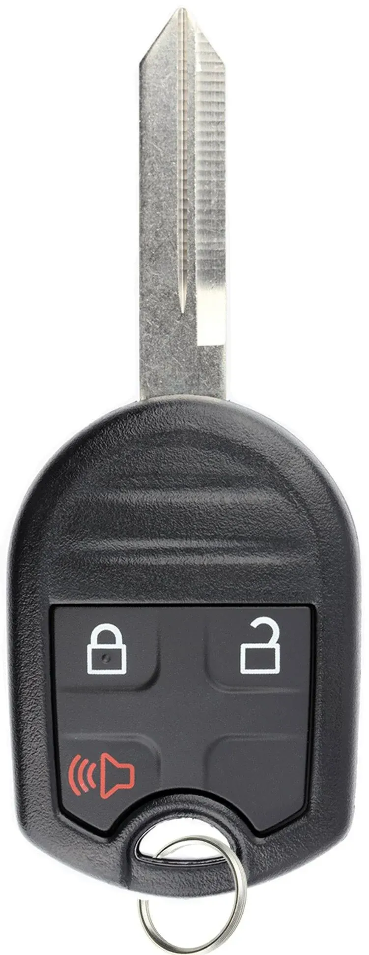 KeylessOption Key Fob Replacement for 2001 2002 2003 2004 2005 2006 2007 2008 2009 2010 2011 2012 2013 2014 2015 2016 2017 2018 Ford Lincoln Mercury Remote, 3-Button CWTWB1U793, Self Programming