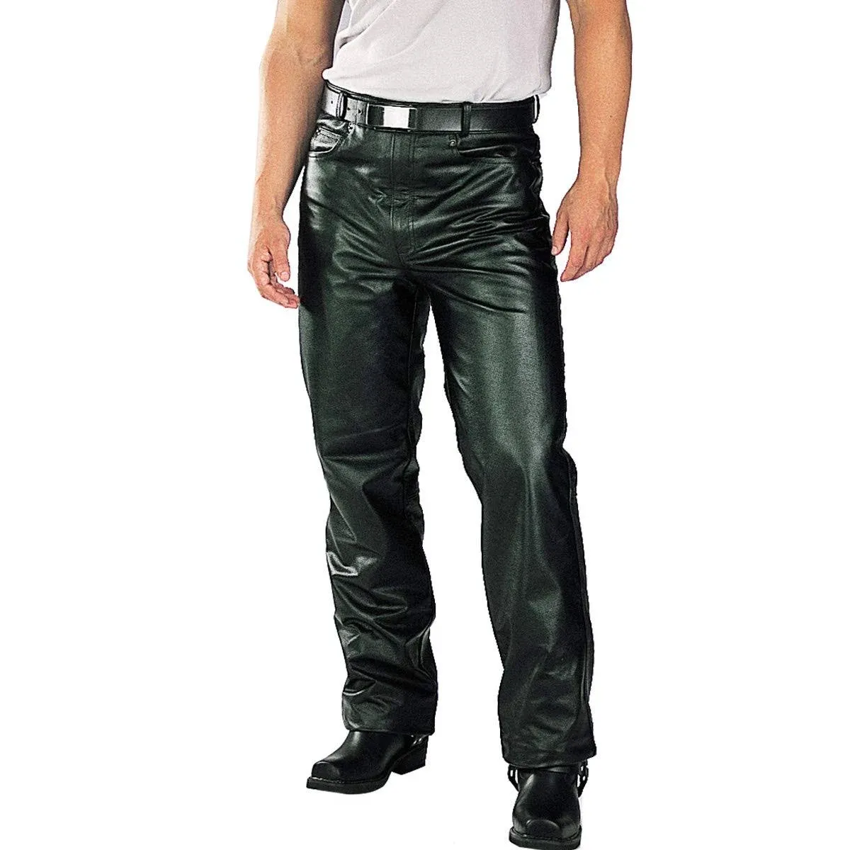 Xelement Men's B7400 Classic Fitted Leather Pants