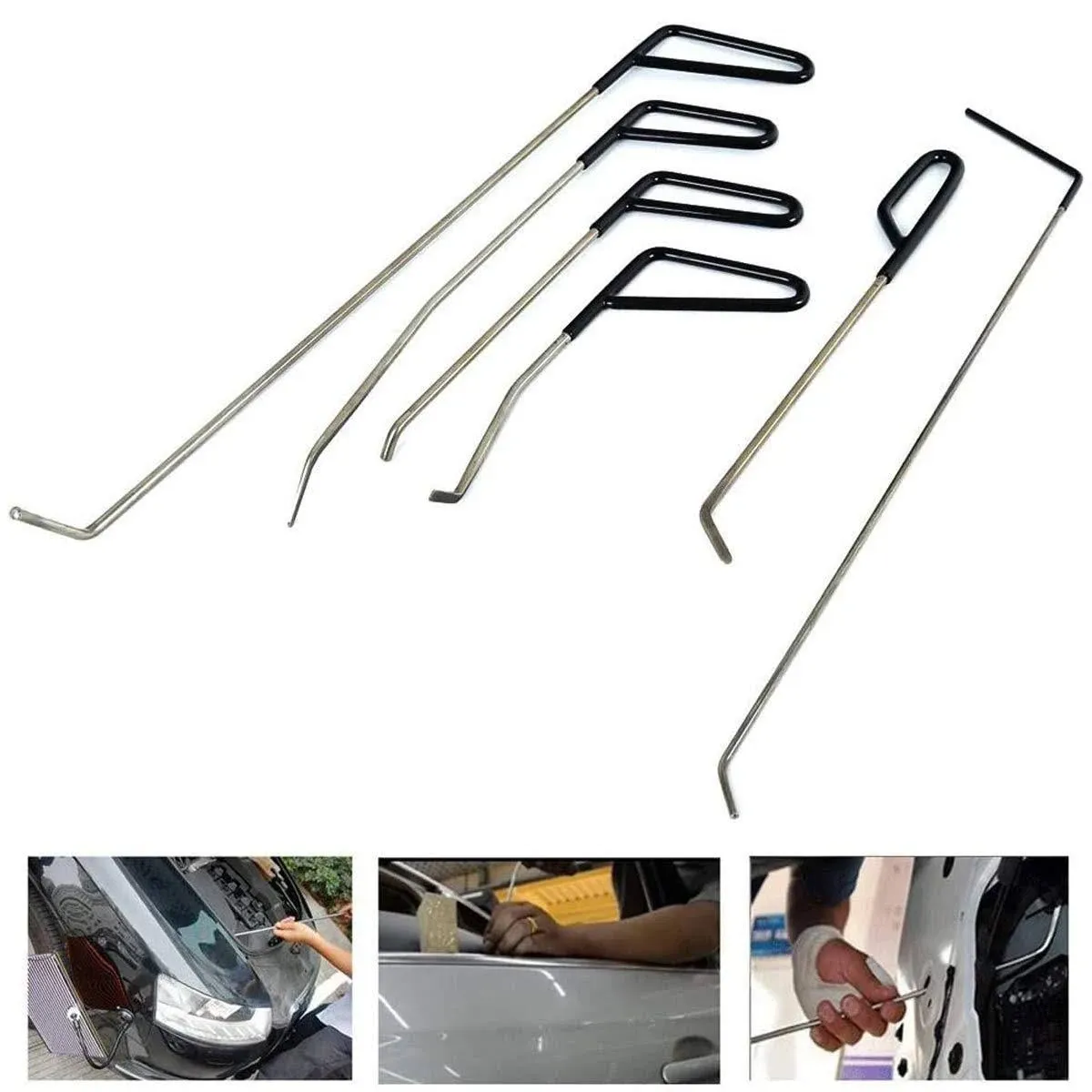 Rods Auto Body Dent Repair Hail Damage Removal Tools Dent Hammer For Door Dings 