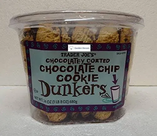 Trader Joes Chocolatey Coated Chocolate Chip Cookie Dunkers 24oz 680g