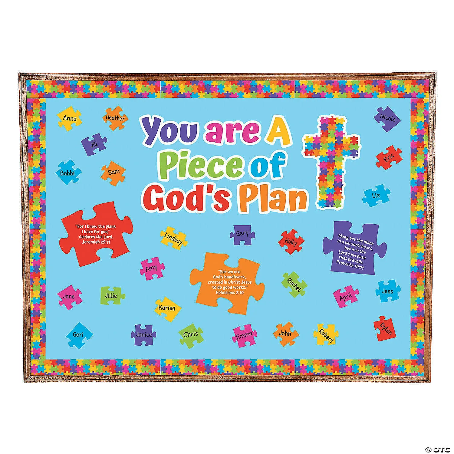 Piece of God&#8217;s Plan Bulletin Board Set - 48 Pc.