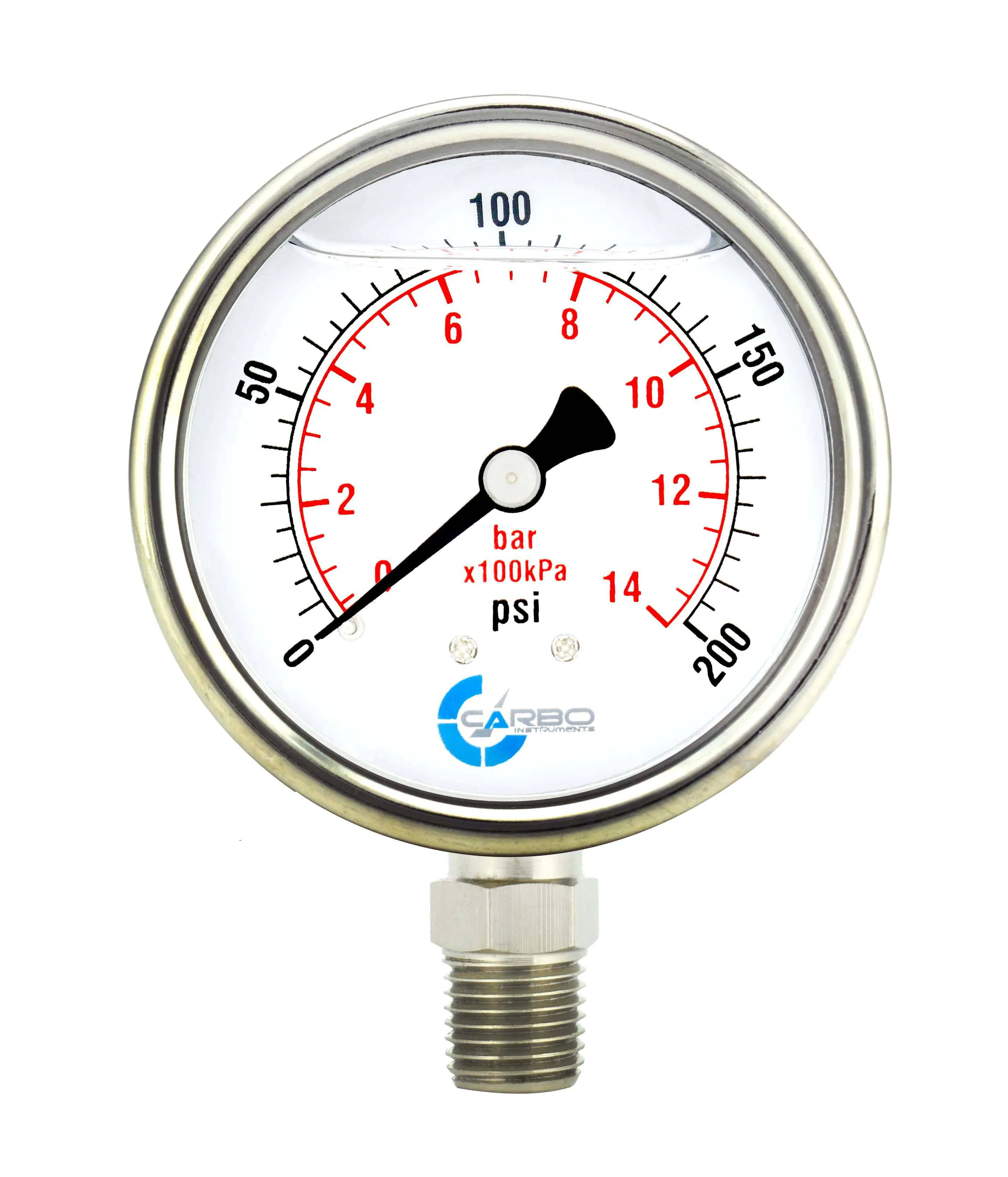 Carbo Instruments 2 1 2" Pressure Gauge