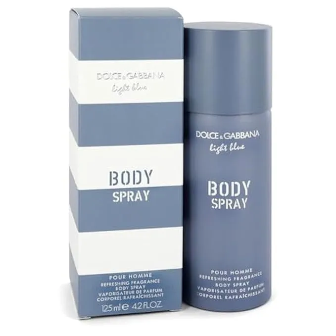 DOLCE & GABBANA Light Blue Pour Homme Body Spray 4.2 Ounce