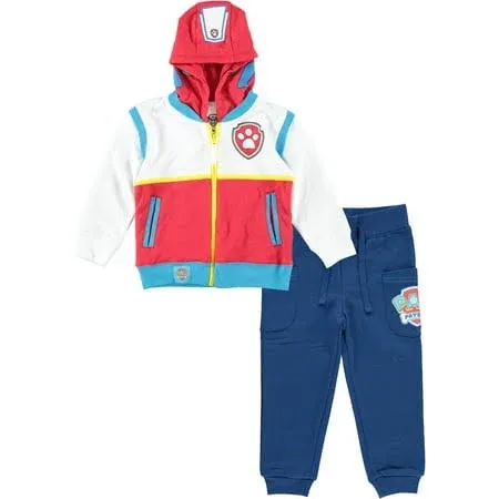 Nickelodeon Paw Patrol Ryder Character Big Face 2 Pack Zip-Up Hoodie and Jogger Pants