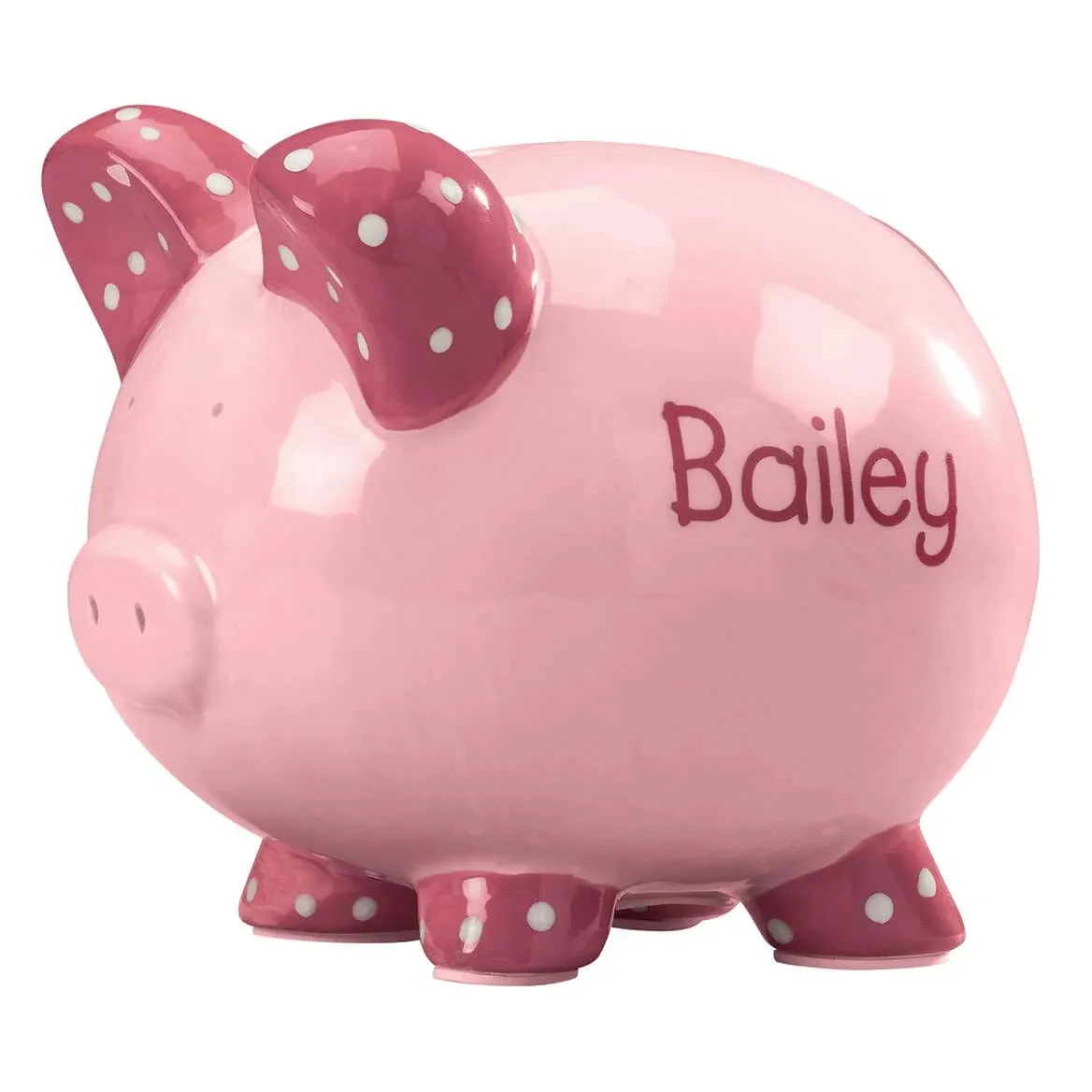 Miles Kimball Personalized Ceramic Kid's Font Piggy Bank - Blue