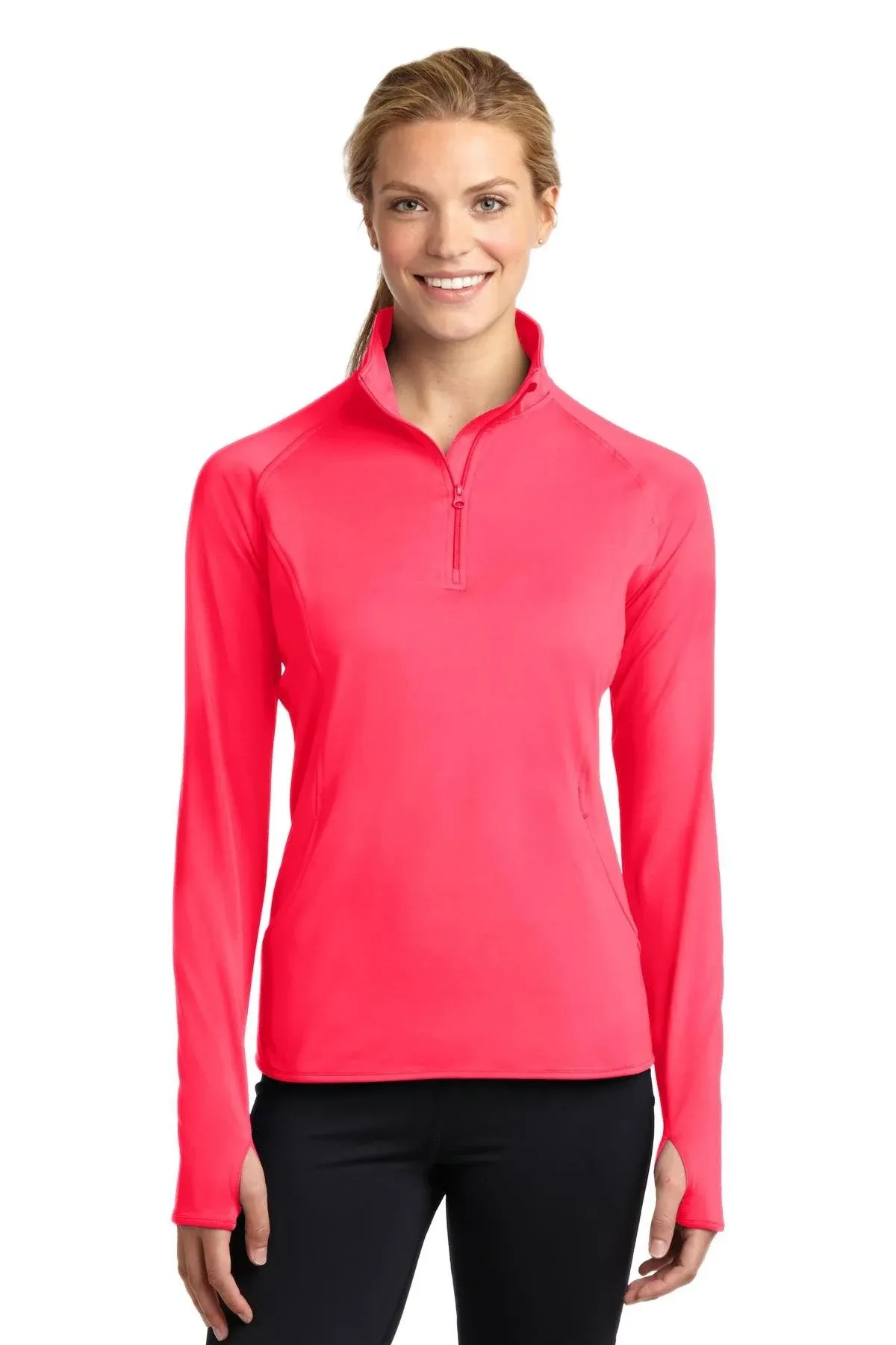 SPORT-TEK Ladies Sport-Wick Stretch 1/2-ZIP Pullover F20