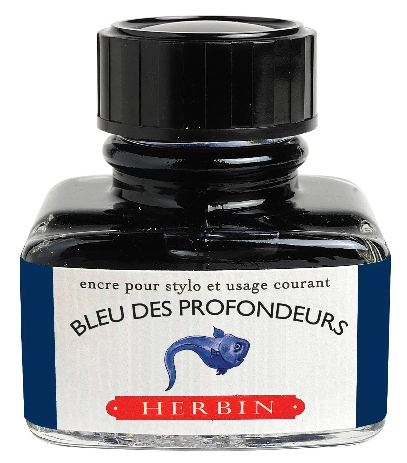 13018T - 30ml Bottle of Ink for Fountain Pens and Rollerball Pens - Bleu des Profondeurs