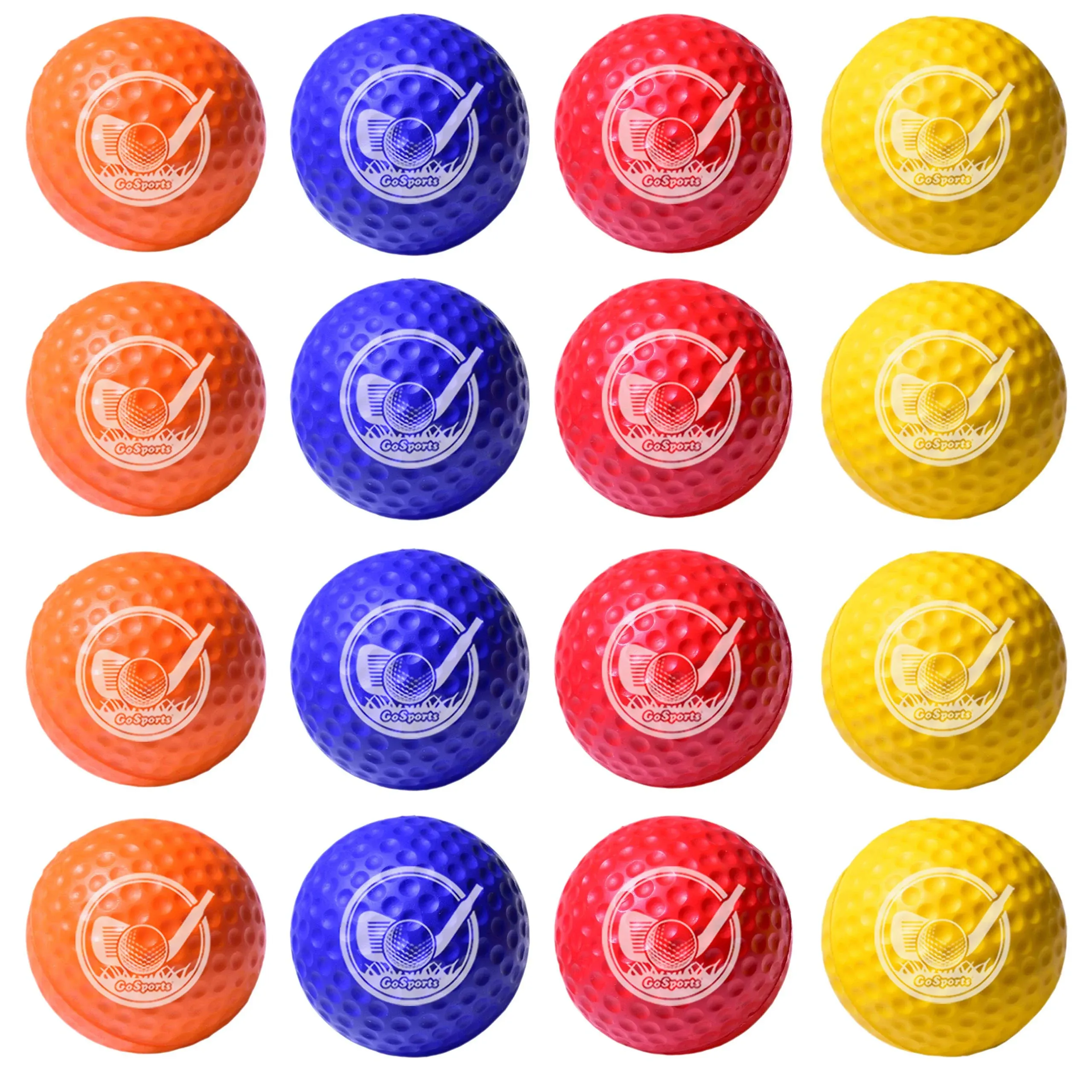 GoSports Foam Golf Practice Balls - Realistic Feel and Limited Flight - Soft for