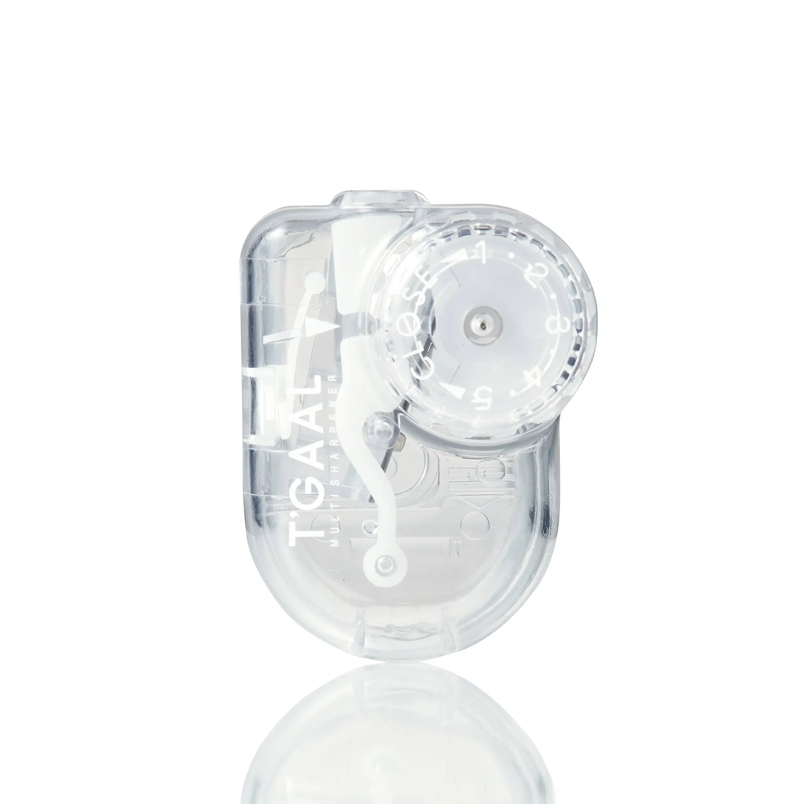 Kutsuwa Stad T'Gaal Angle Adjustable Pencil Sharpener Clear