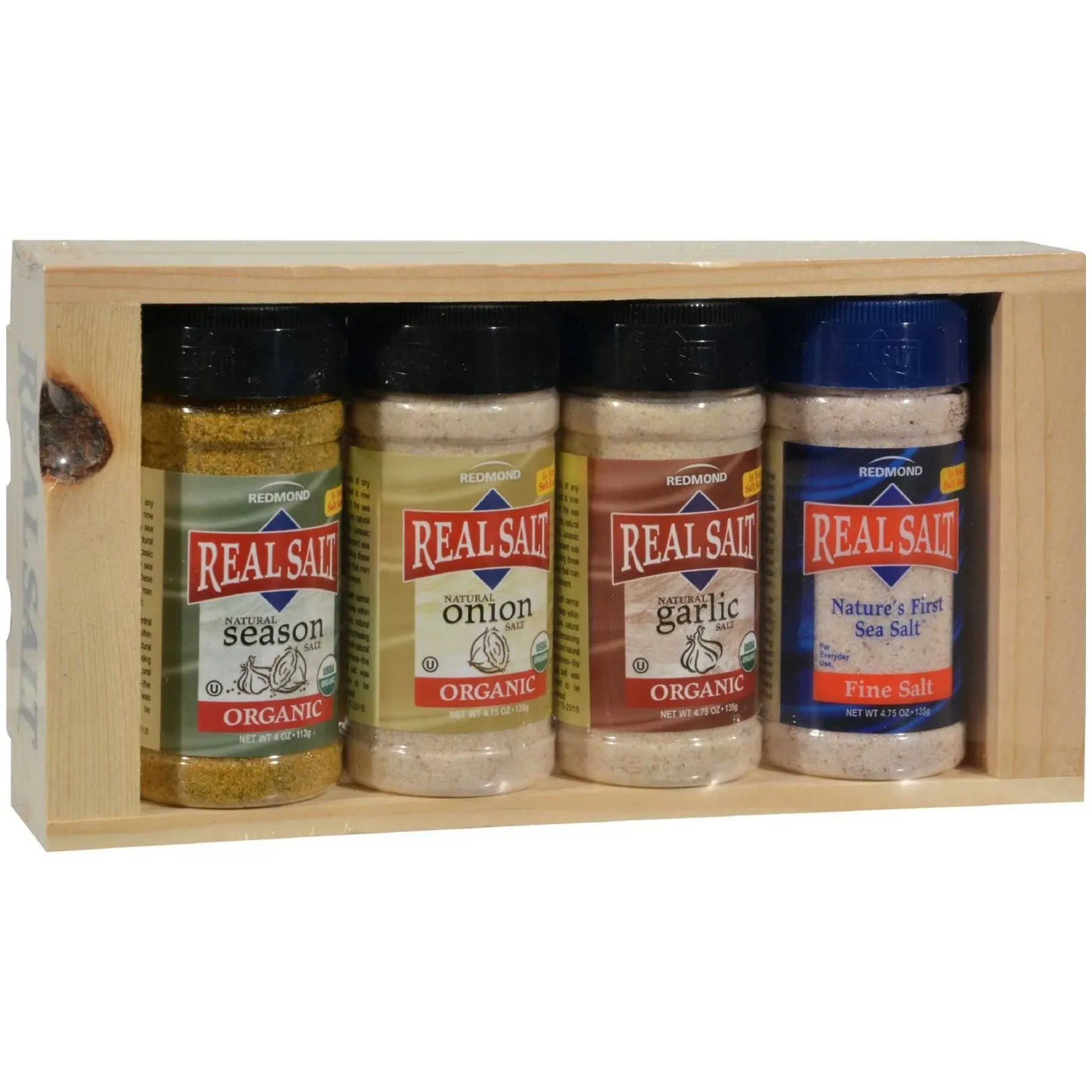 Redmond Real Sea Salt - Natural Unrefined Organic Gluten Free, Seasoning Set (1 Pack)