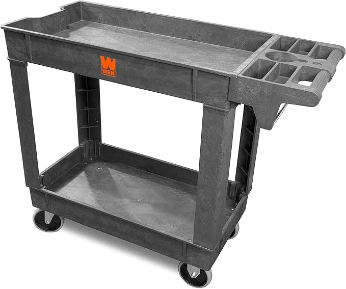 Wen 500-Pound Capacity 40 by 17-inch Two-Shelf Service Utility Cart