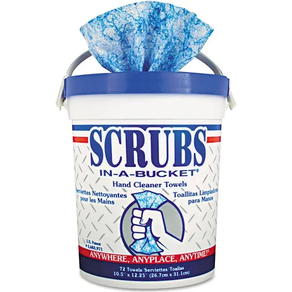 Scrubs In-A-Bucket Hand Cleaner Towels, 6 Buckets 