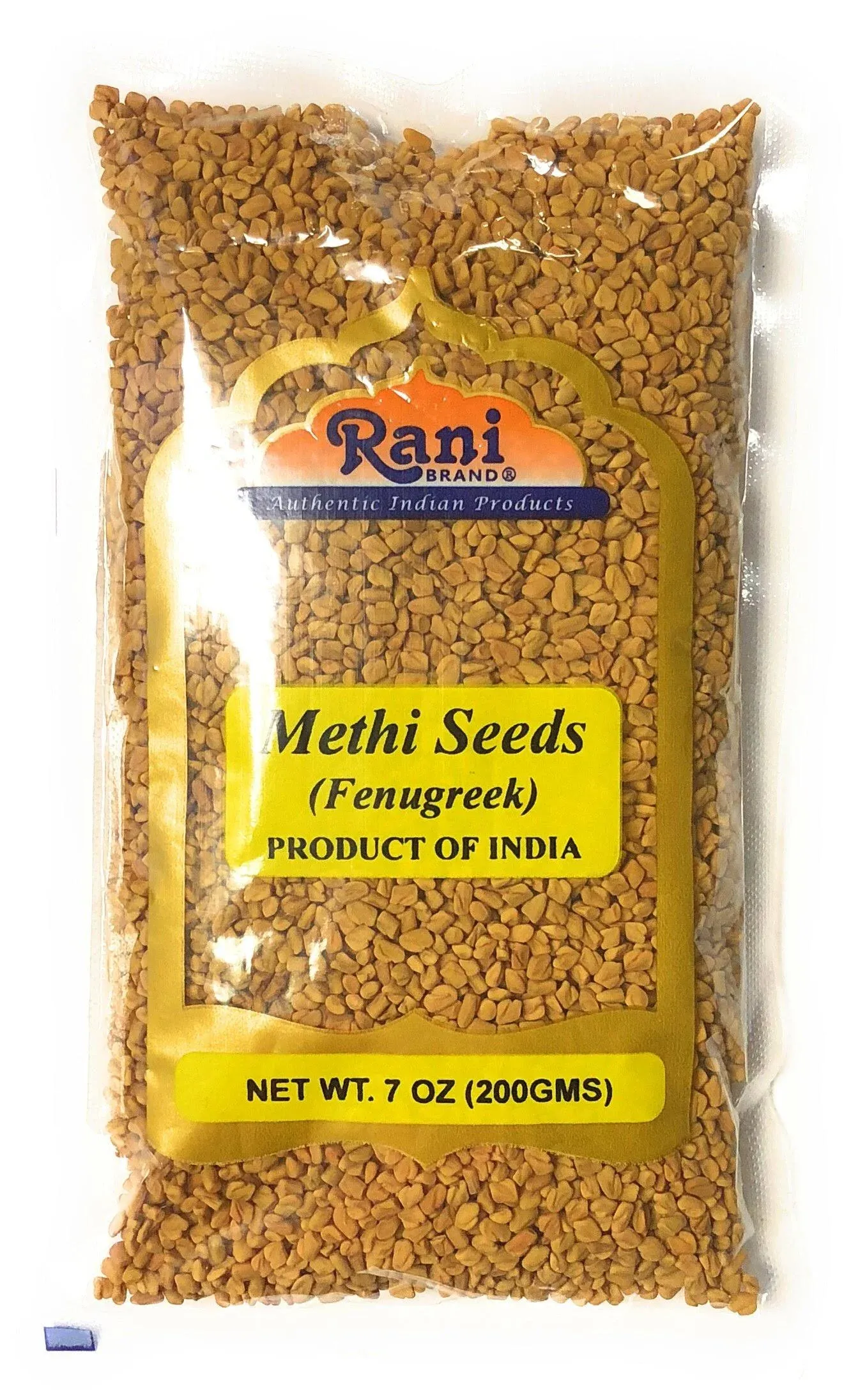 Rani Fenugreek (Methi) Seeds Whole 7oz (200g) Trigonella foenum graecum ~ All Natural | Vegan | Gluten Friendly | Non-GMO| Kosher | Indian Origin, used in cooking & Ayurvedic spice