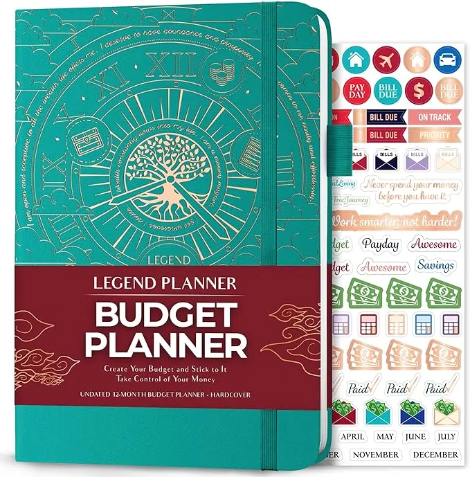 Legend Budget Planner – Deluxe Financial Planner Organizer & Budget Book. Money Planner Account Book & Expense Tracker Notebook Journal for