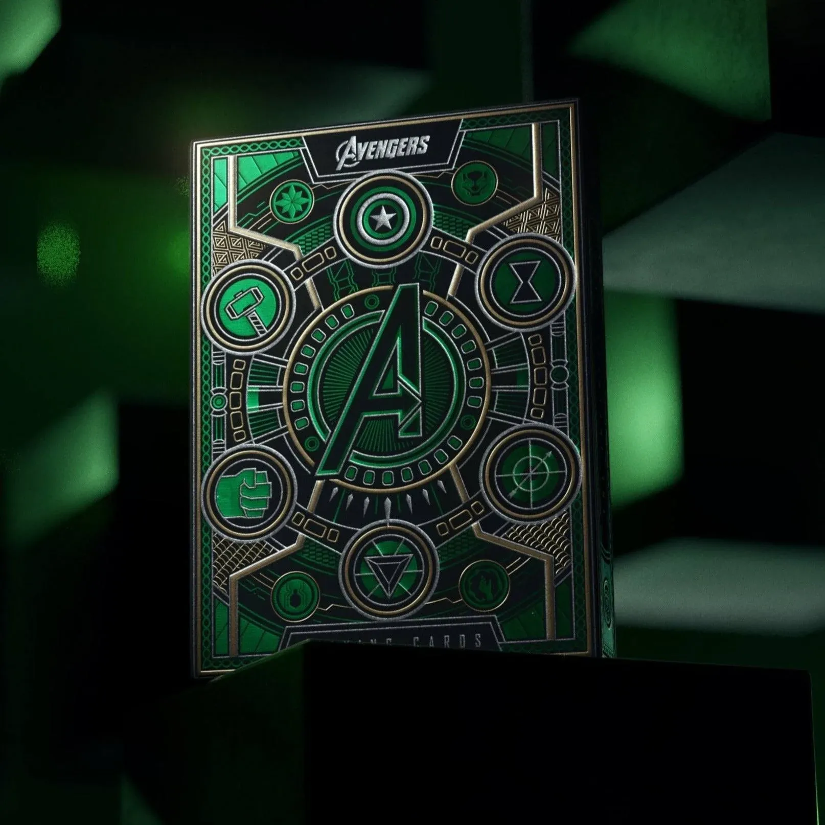 theory11 Avengers Playing Cards - Green